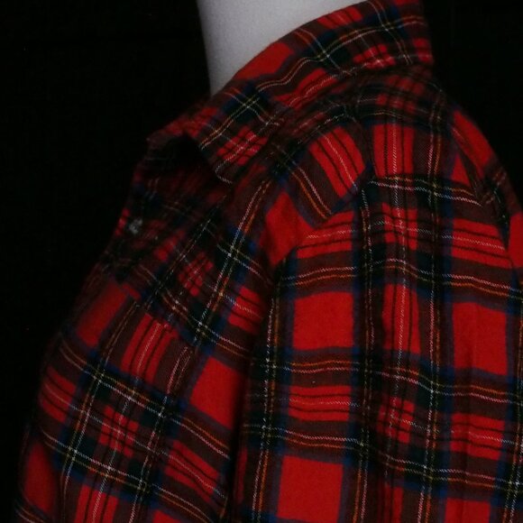 Viyella by Deacon Brothers | Vintage Wool/Cotton Blend Flannel Plaid Shirt - Picture 5 of 5